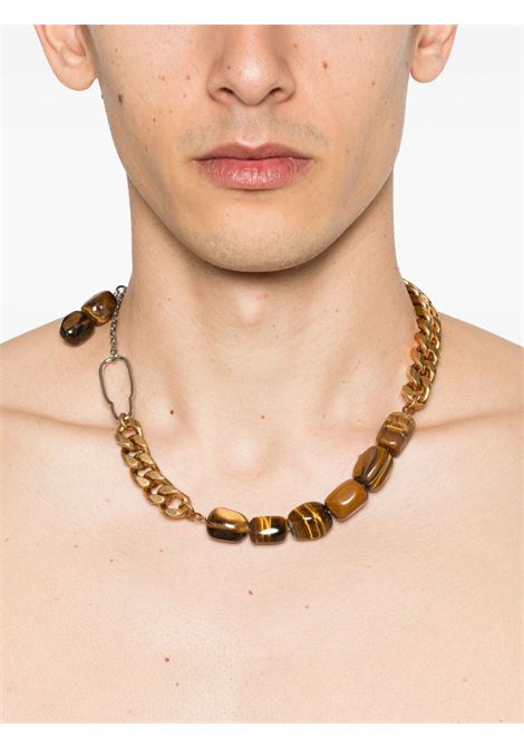 Collana a catena tiger eye in oro Dries van noten - uomo DRIES VAN NOTEN | 251028206092971